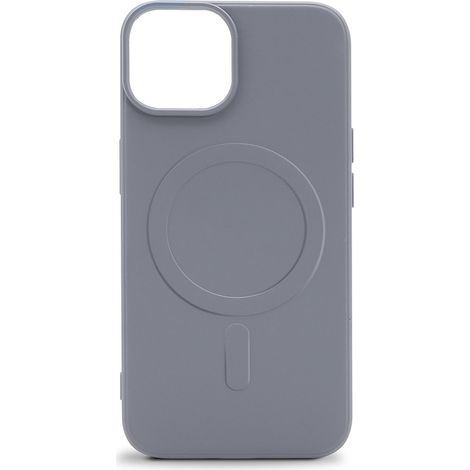 Coque semi-rigide compatible MagSafe pour iPhone 15 - Bleu acier (1/4)