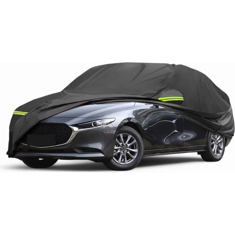 Housse Voiture pour 13-21 1PC Imperméable Matériau: 210D-PU, Couleur: Noir, Extérieure, Coupe-Vent, Protection Solaire, Pluie, Neige, Fermeture Éclair Conducteur (1/5)