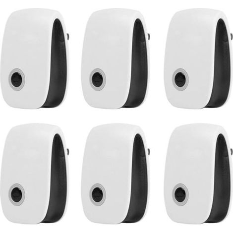 Lot de 6 Répulsifs Ultrasons Souris, 220V, Sans Poison, Souris, Rat, Insecte, Maison, Cuisine, Grenier, Éco (1/5)