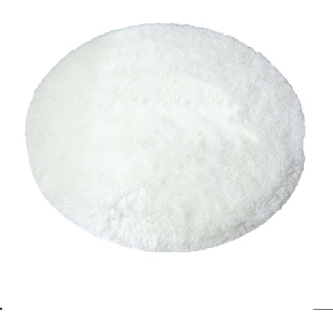 Tapis rond, tapis à poils longs, tapis de salon, (Ø 120 cm de diamètre) - Tapis rond, tapis à poils longs, tapis de salon, (Ø 120 cm de diamètre) (1/5)