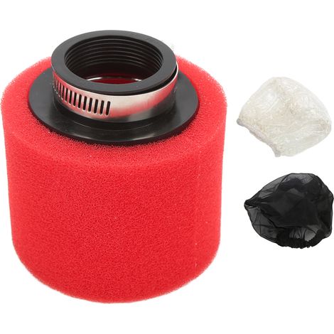 Ortviai Filtre à air en mousse pour moto et ATV 50 à 200 cm³ – 42 mm, rouge, lot de 3 pièces (1/5)