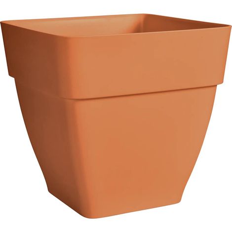 elho® Vibia campana quadrat Pflanzkübel Terracotta 37 cm - Kunststoff (1/5)