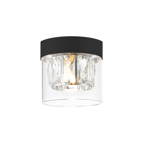 Zumaline GEM Downlight de superficie, negro mate, 1x G9