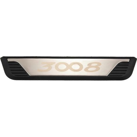 Pour 3008 3008gt Garniture de seuil de porte de voiture Plaques de protection en acier inoxydable Accessoire intérieur