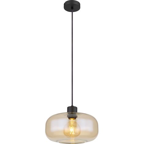 GLOBO Luce A Sospensione Metallo Nero Opaco 1 x E27 (1/5)