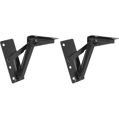 Charnière à 80 degrés en acier laminé à froid, pliable, support relevable pour portes d'armoire, lit, canapé (1/5)