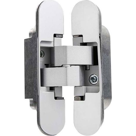 Charnière invisible pour portes lourdes - PZCC - Lot de 2 - Charge 40 kg - Ouverture 0-180° - Épaisseur 35-45 mm (1/4)