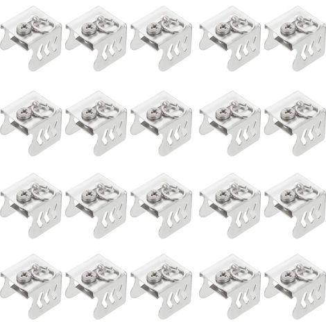 20 pièces Bouchons de Tringle à Rideau Acier Inoxydable Embouts de Rail de Rideau Résistants Corrosion pour Fixation et Étanchéité Accessoires pour Salon et Chambre (1/5)