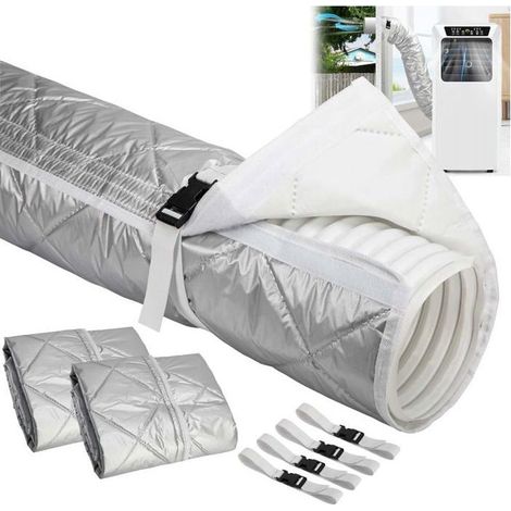 HOXILEELEO - pc - coperture per tubi aria condizionata portatile - 150 x 50 cm (1/5)