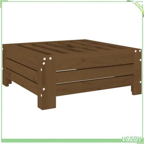 Couvercle de base de parasol - FAFEICY - 825334 - Bois de pin massif - Marron miel - 63,5x63,5x26 cm (1/5)