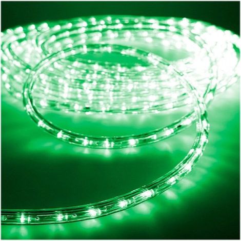 Tubo Flexiled Led a 2 Vie Multifunzionale 48m.36 Led/m Verde 48m IP44 (Uso Interno Esterno) Edm (1/3)