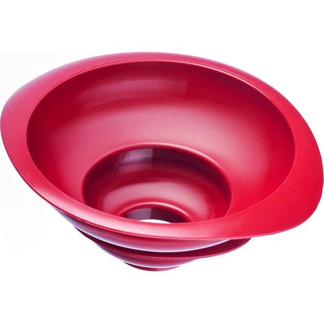 Westmark Set di 2 imbuti per marmellate/conserve, Diametro inferiore: 4,2/7,5 cm, Plastica, Rosso, 11552270 (1/5)