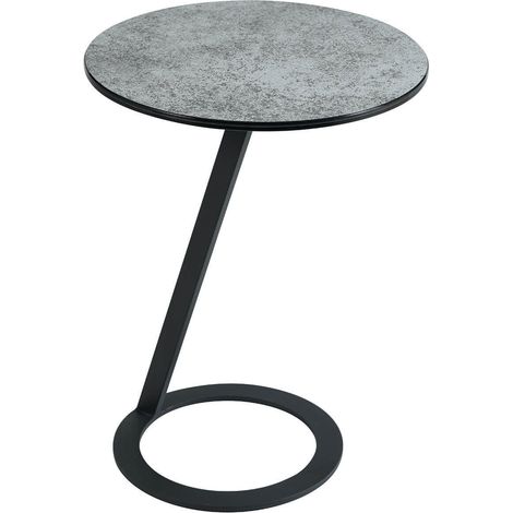 DRAKE - Table d'Appoint Design Plateau Aspect Céramique (1/3)