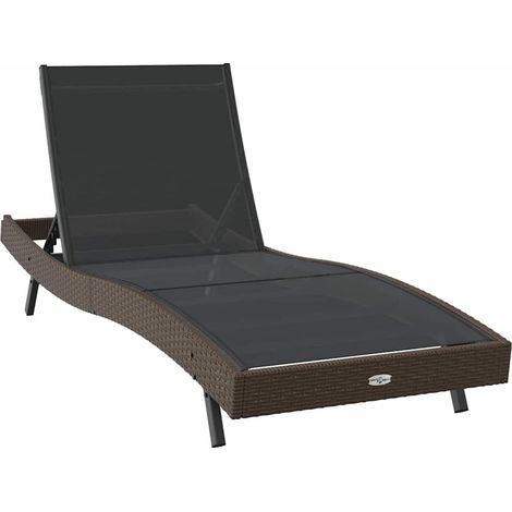 Maison Exclusive - Sonnenliege 197 x 70 x 82 cm Poly-Rattan
