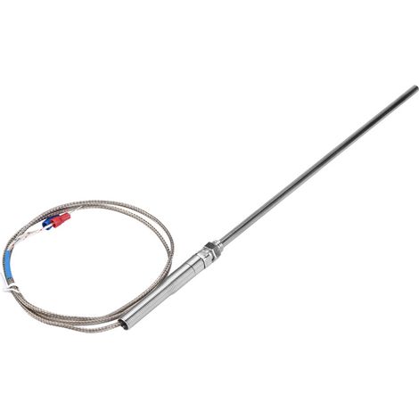 Fil de capteur de température pour thermocouple de type K à filetage M8, sonde de 200 mm, plage de mesure 0-400 °C (1 m) (1/4)