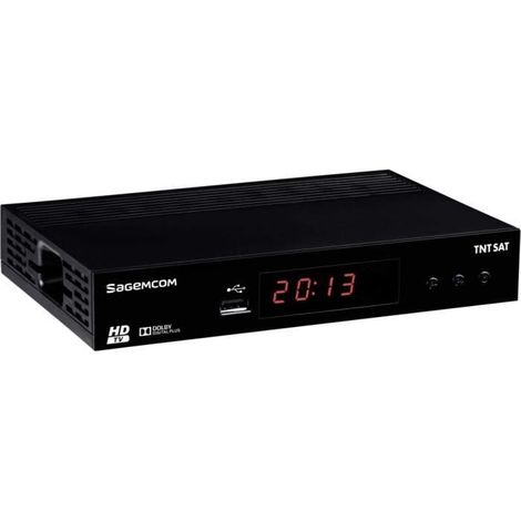 Décodeur satellite - Sagemcom - DS81HD - TNTSAT HD - Couleur: Noir