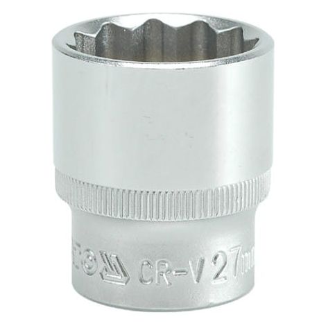 BUSSOLA YATO A 12 PUNTE 1/2"" CORTA 27 mm