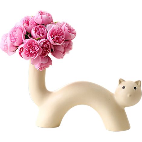 Vasi decorativi per fiori, vasi a forma di gatto per centrotavola - 25
