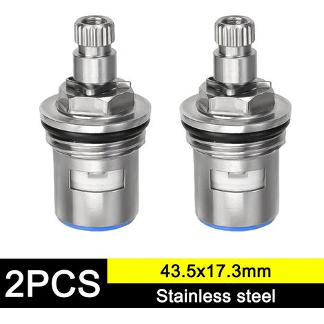 Inserts de robinet de remplacement 1/4" en acier inoxydable, valves de robinet à angle unique pour usage domestique, accessoires pour robinets de cuisine et de salle de bain