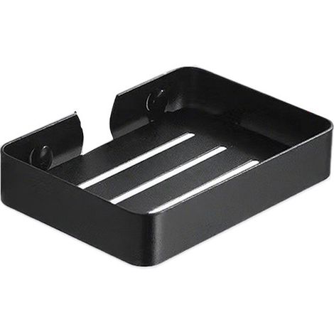 Porte-savon de douche - Porte-savon - Porte-savon avec drainage - Zwart - Acier inoxydable - 13,59,72,5 cm - Porte-savon suspendu - Porte-savon - Porte-savon mural - Étagère de salle de bain - Étagère (1/5)