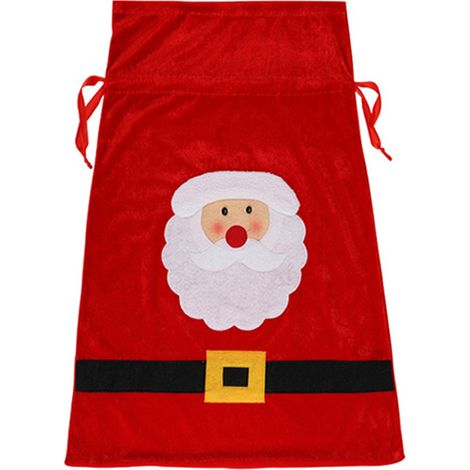 Sacs cadeaux de Noël en tissu, sacs à cordon pour jouets, décorations de fêtes de fin d'année/