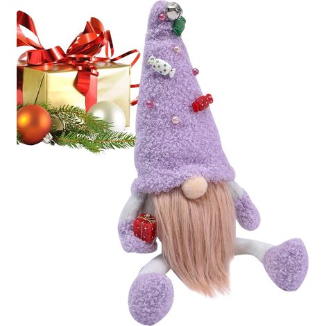 Lutins de Noël Décoration Saisonnière Ornement de GNOME à Longues Jambes pour Bureau,pour Décoration Familiale d'Intérieur, Fête d'hiver, Bureau, Bibliothèque (1/5)