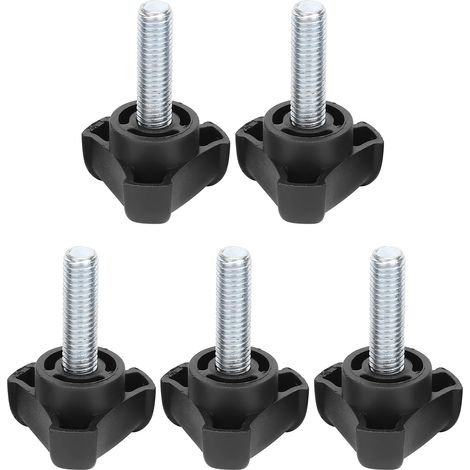 5 Vis de Serrage M8 28mm en ABS Plastique Tête Triangulaire Poignée Manuel - Lot de 5 (1/5)