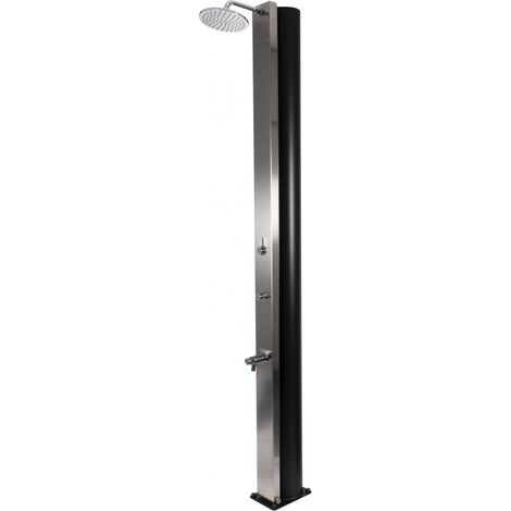 Douche de jardin solaire PULSATE acier rince pieds temporisé 40L