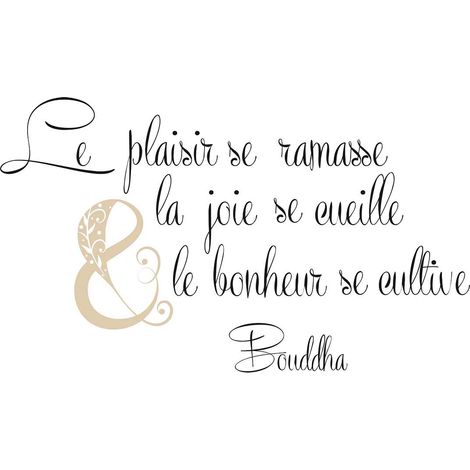 Stickers Muraux Zen Citation Bouddha (1/2)