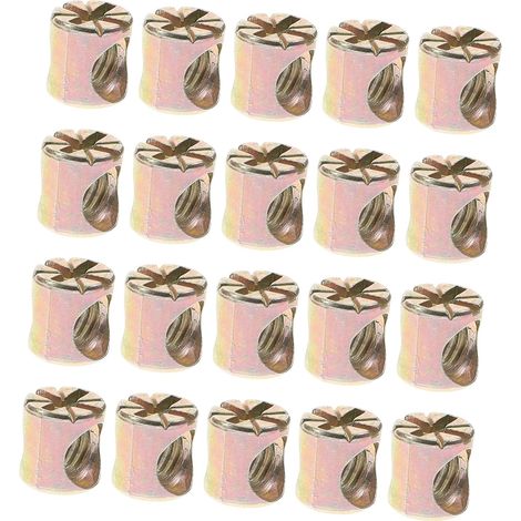 GARVALON Lot de 20 écrous cylindriques pour assemblage meubles (1/5)