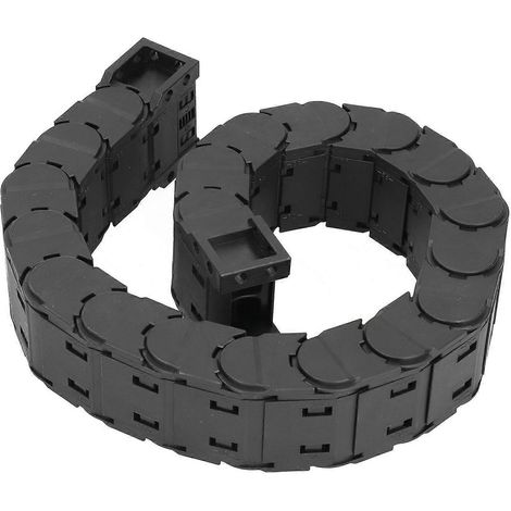 Porte-câbles pour chaînes porte-câbles, entièrement fermé, silencieux, ensemble démontable, 0,7 mètre D20 x 38