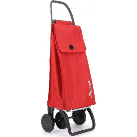 FPLUS carro comp.4r.akanto mf4 rojo , Carro Rolser de aluminio de 2/4 ruedas, para evitar cargas innecesarias. En posición de dos ruedas para llevar detrás cuando está vacío, y emp