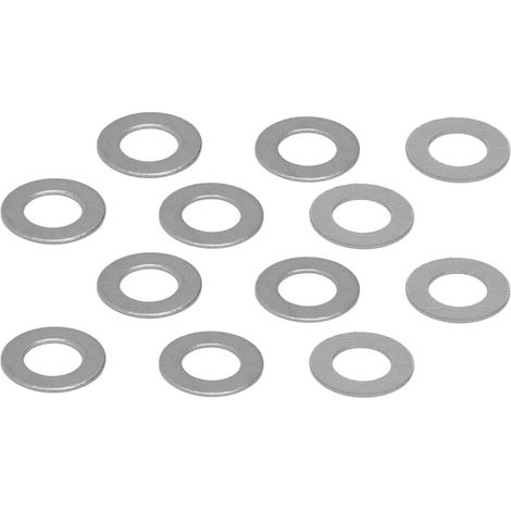 Flache Unterlegscheiben aus Edelstahl 4 x 7 mm, 120 Stück, Zubehörset für Wartung und Reparatur, Innendurchmesser 4 mm, Außendurchmesser 7 mm, Edelstahl (1/5)