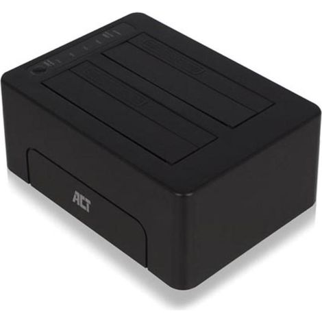 ACT Station d'accueil pour double disque dur SATA USB 3.2 Gen1 vers 2.5" et 3.5". (1/3)