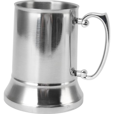Chope à bière en acier inoxydable, antidérapante, résistante aux hautes températures, tasse à café moderne, 500ml