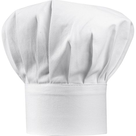 Toque de Chef de Cuisine en Coton - Chapeau de Cuisinier Blanc pour Linge d'Office - PANGIVO (1/2)