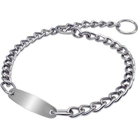 Collare catena allenamento con placca 50 cm 08002
