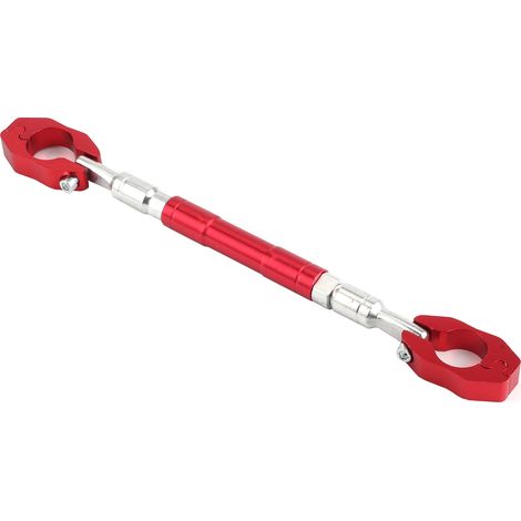 7/8 Zoll Motorradlenker-Querstange, verstellbar, verstärkter Balancehebel, CNC-gefräste Aluminiumlegierung, universell, rot