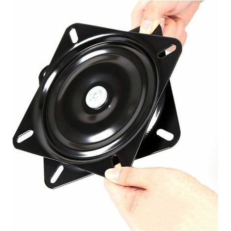 Roulement Carré de Plateau Tournant - Base Pivotante de 16 cm - Pour Meubles, Canapés, Télévisions, et Tabourets de Bar (1/5)