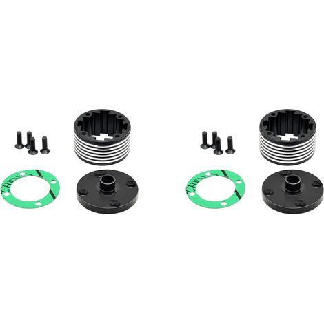2X BoîTier de DifféRentiel Universel Moyen ArrièRe en MéTal 8655 pour -07 DBX07 1/7 TéLéCommandéE Accessoires de PièCes de Mise à Niveau de Voiture (1/5)