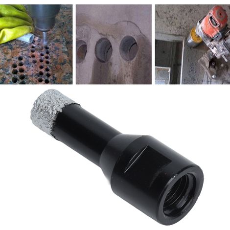Foret diamanté brasé sous vide M14 pour agrandir les trous dans le marbre, noir, 14 mm (1/5)