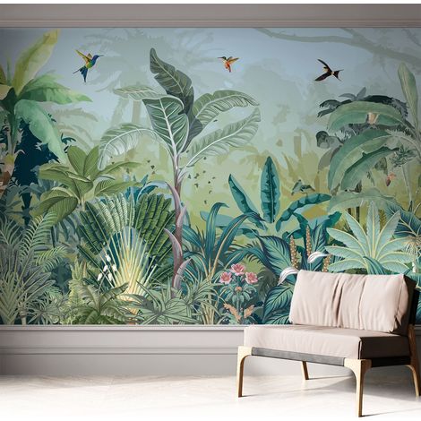 Carta da parati autoadesiva - Fotomurale adesivo - design elegante - stile moderno - Natura tropicale 312x219 cm (1/5)