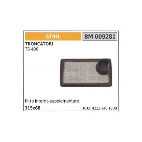 STIHL Zusatz-Innenluftfilter für Kappsäge TS 400 TS400 009281
