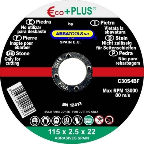 Disco E+P PIEDRA C30S E+P PIEDRA 115X2,5X22 C30S
