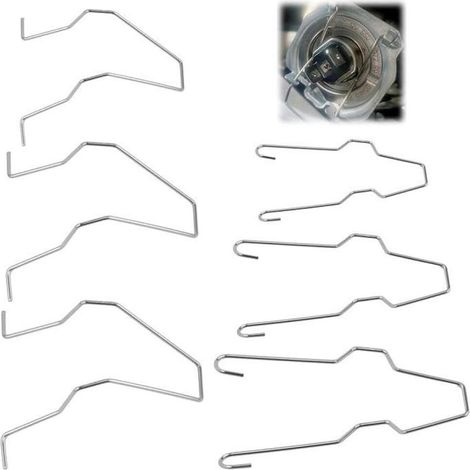Stück 5ZHSFULLKIT Lampenhalterungs-Federclips für H1/H3/H4/H7, hochwertige Befestigungsclips aus Stahl (1/4)
