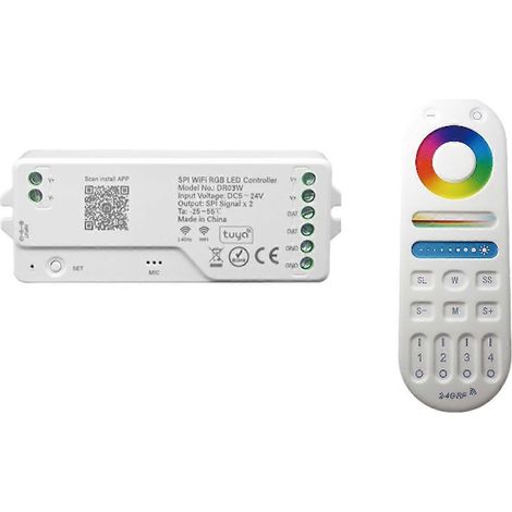 Contrôleur/variateur LED RGB Wi-Fi Dr03W Tuya Spi Fonctionnel (1/5)