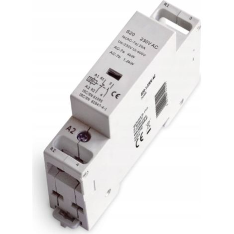 iLuve S20-1 Modularer Schütz 20A 1Ö+1SCH 2P 1M 230V AC 741495