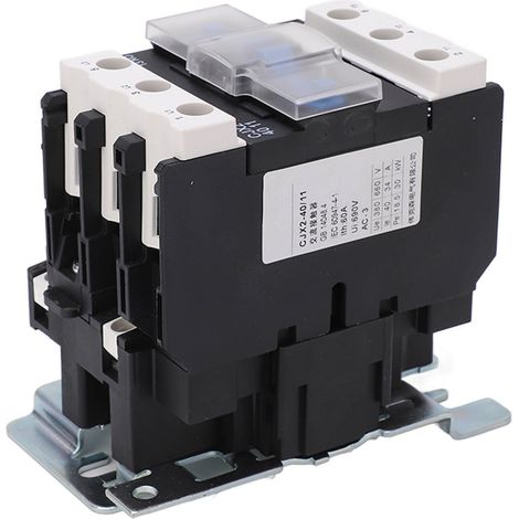 Contacteur électrique 220V 40A 3 pôles, haute sensibilité, points argentés, pour distribution d'énergie et commande industrielle (1/5)