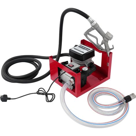 Electric Diesel Transfer Pump 550W, 60L/min Fuel Transfer Pump with Hose & Manual Nozzle, Diesel Pump for Diesel Vehicles (1/5)
