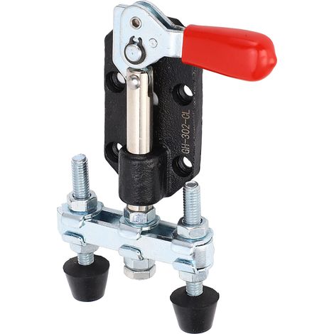 Serre-joint à pousser-tirer double tête en acier à haute teneur en carbone dégagement rapide réglable capacité de maintien 90kg (1/5)